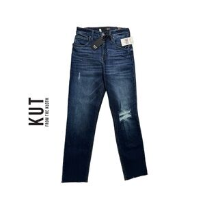 NWT Kut From the Kloth High Rise Rachael FAB AB MOM Jean